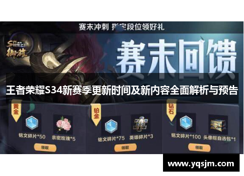 王者荣耀S34新赛季更新时间及新内容全面解析与预告